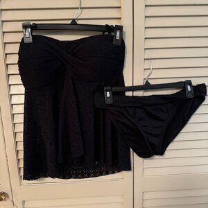 Lace Black Two Piece Bathing Suit